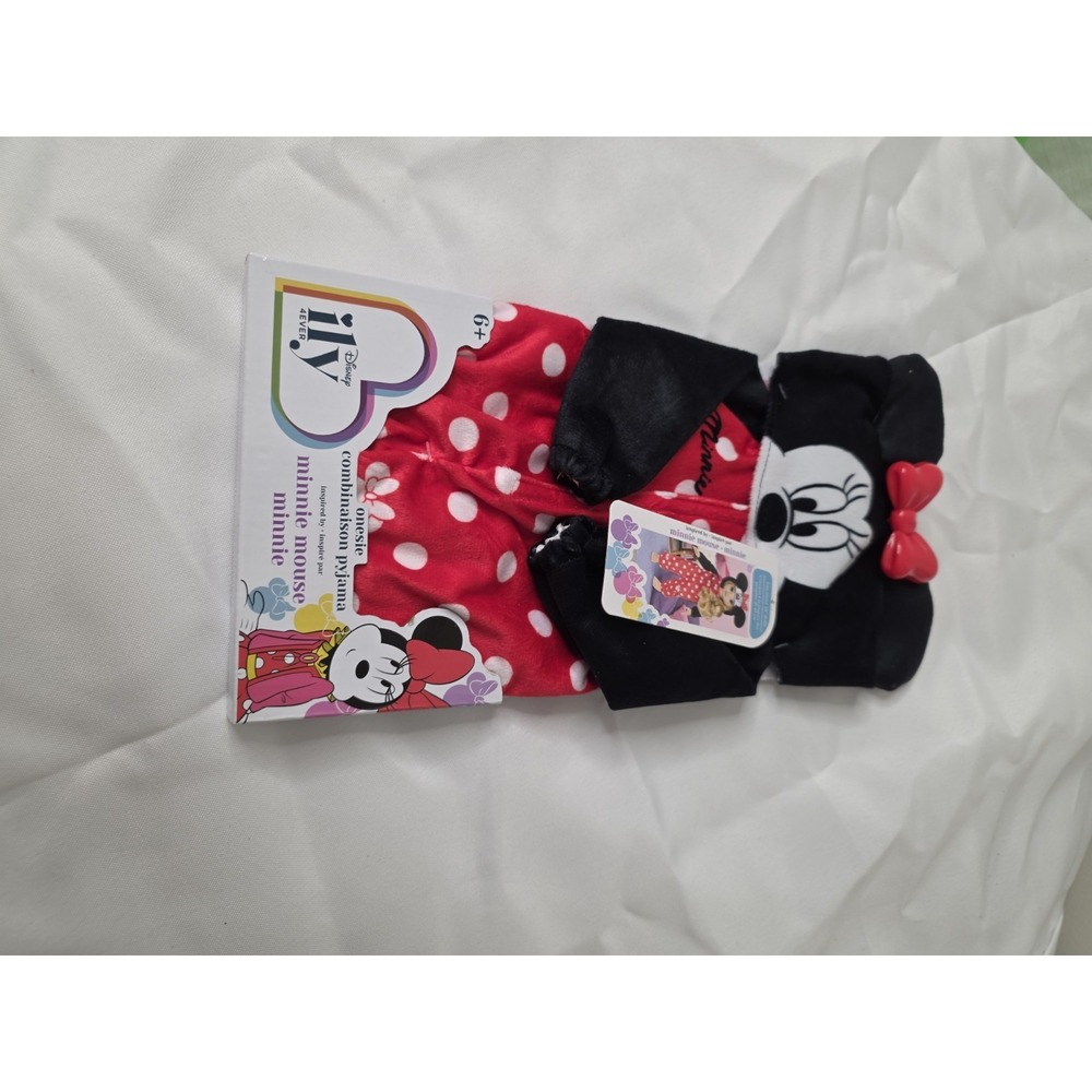 Disney Minnie Mouse Pajama Coverall ILY 4EVER Outfit